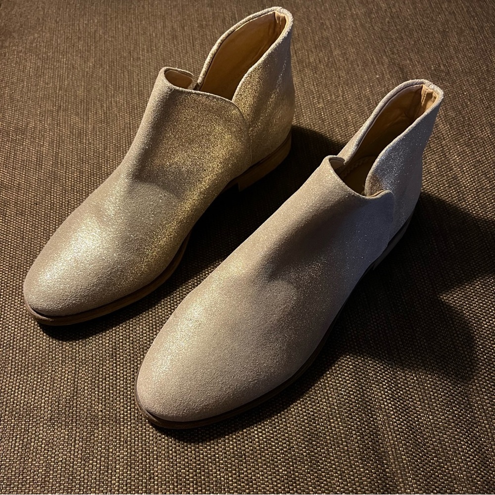 Splendid Gold/Champagne Ankle Booties